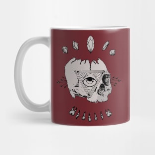 Illuminati indie skull Mug